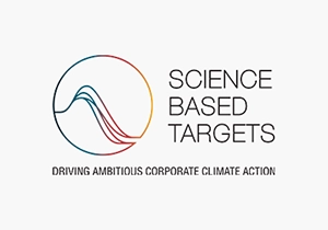 Logo of the Science Based Targets initiative: "Science Based Targets – Driving Ambitious Corporate Climate Action"